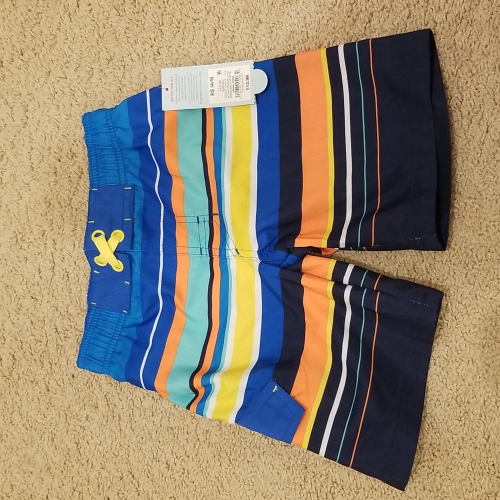 New Cat & Jack Boys swim trunks (XS 4/5)